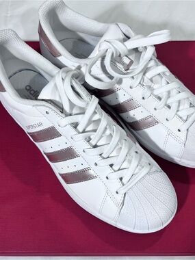 ADIDAS Originals Superstar Shell Toe Sneaker BA8169 Rose Gold Size 9 Art #BA8169